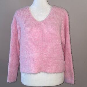 Miss Love Cropped Eyelash Sweater